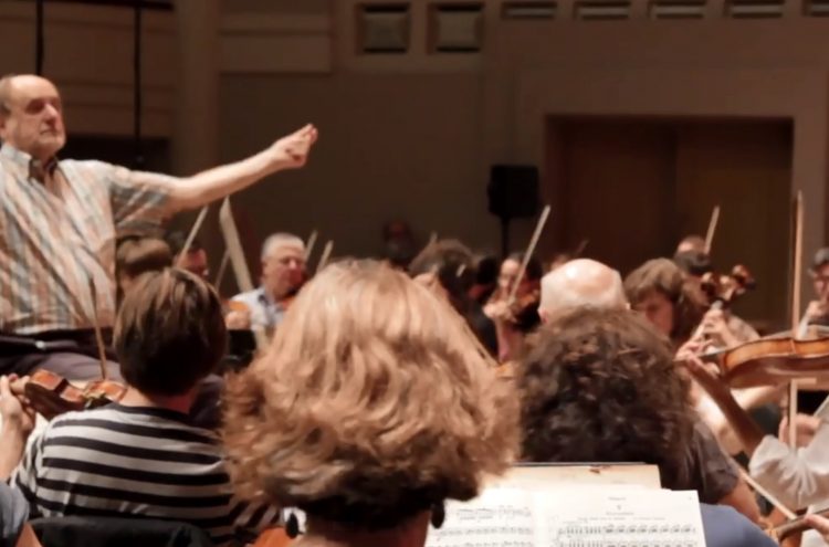 Sir Roger Norrington conducts the Orchestra in rehearsals for Berlioz's Symphonie Fantastique