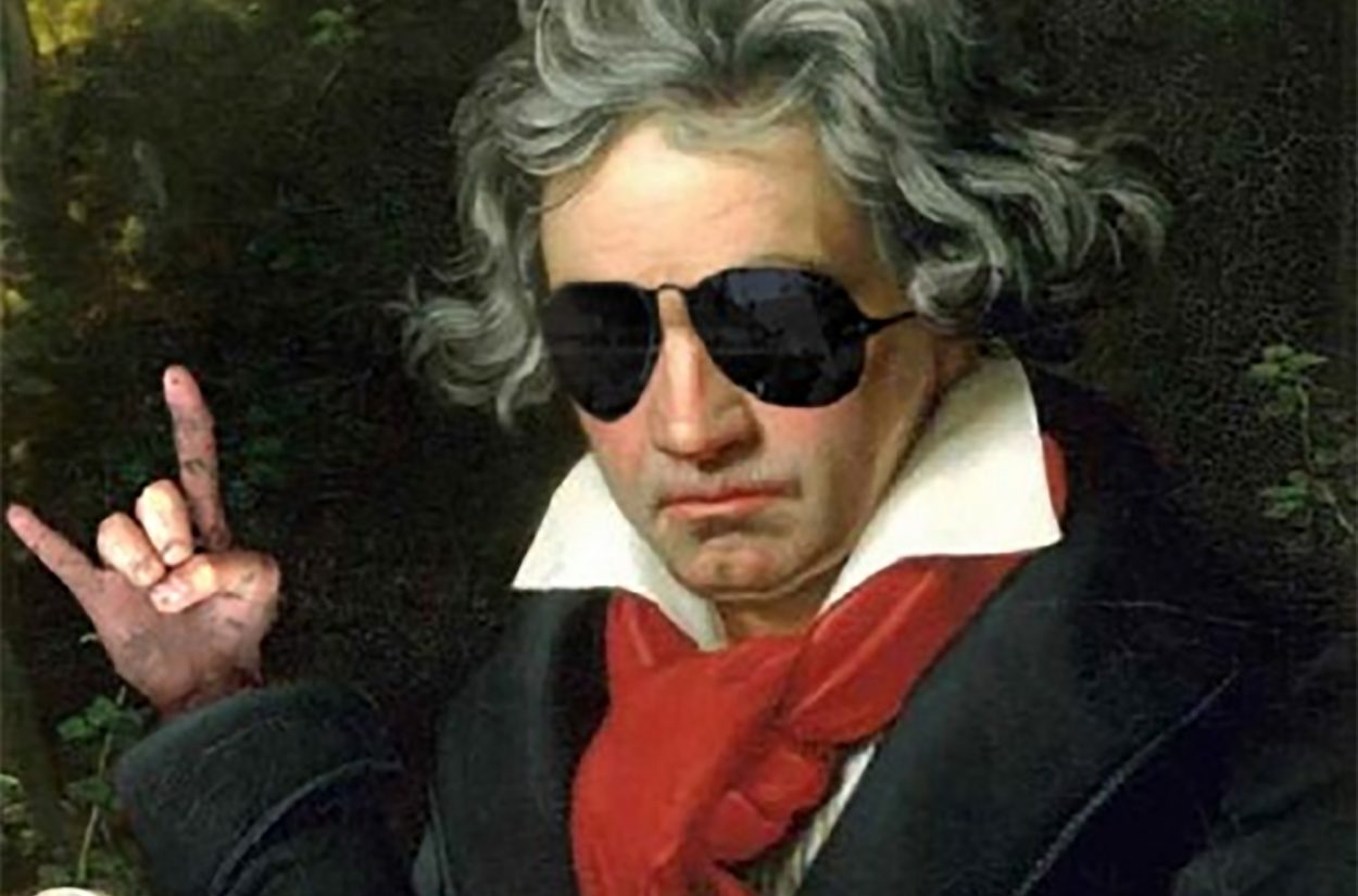 Beethoven with sunglasses