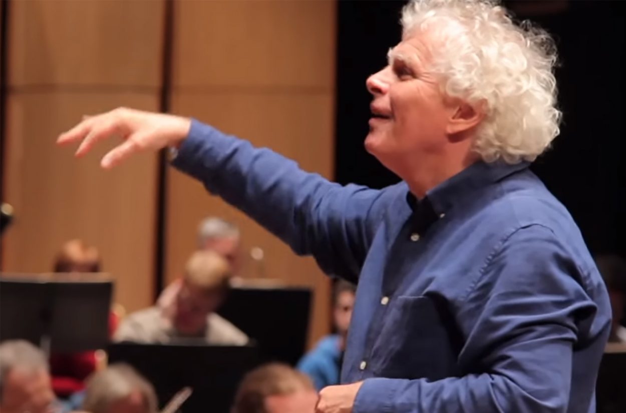 Sir Simon Rattle rehearses Haydn's Creation with us in 2014
