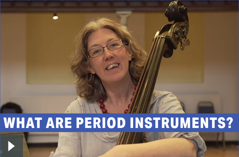 Double bass Cecelia Bruggemeyer explains what period instruments are and why we play on them