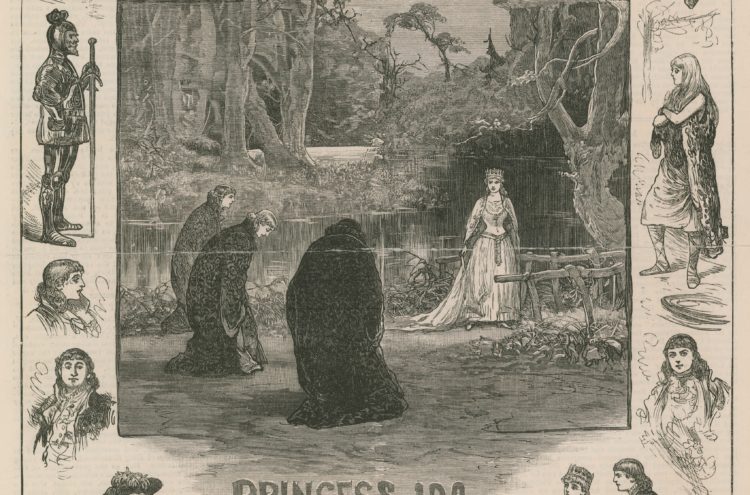 Princess Ida at the Savoy Theatre (engraving) from The Illustrated London News, 19 January 1884 Look and Learn / Peter Jackson Collection / Bridgeman Images